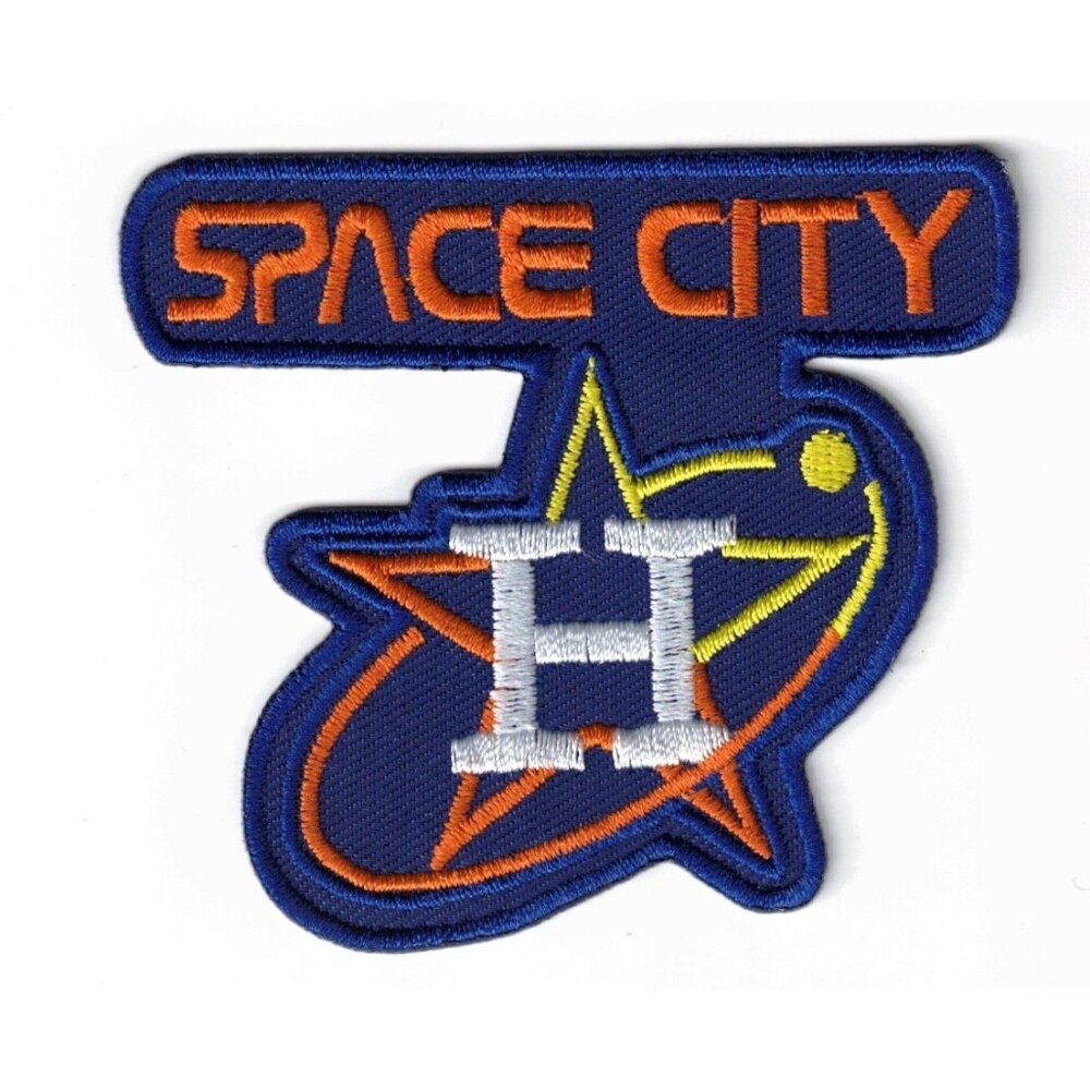 Houston Astros City Connect Space City Embroidered 3in Iron / Sew-On Patch